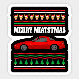 Mazda Miata MX-5 NA Merry Miatstmas Sticker